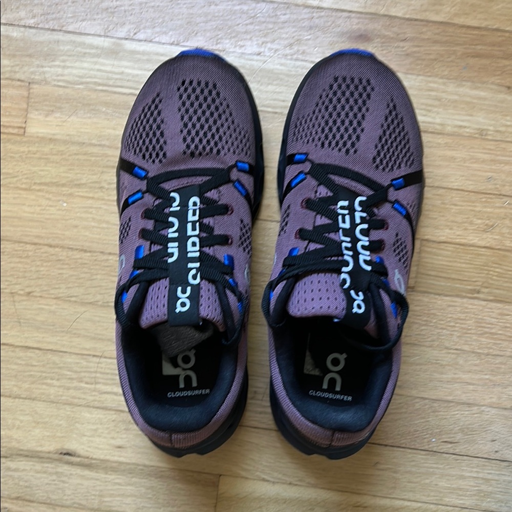 On Cloudsurfer Running Shoes in Dusty Purple size 7.5